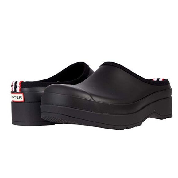 HUNTER(ハンター) Men's Clog Sandal, Black, 12 - Picture 1 of 1
